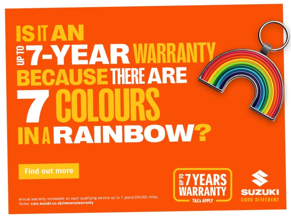 Suzuki Up to 7 years warranty